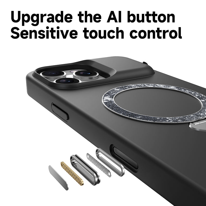 Airzy MagPro Invisible Memory Case (Up to 2TB) | MagSafe + Kickstand | Direct 4K Recording | iPhone 16 Pro/Max