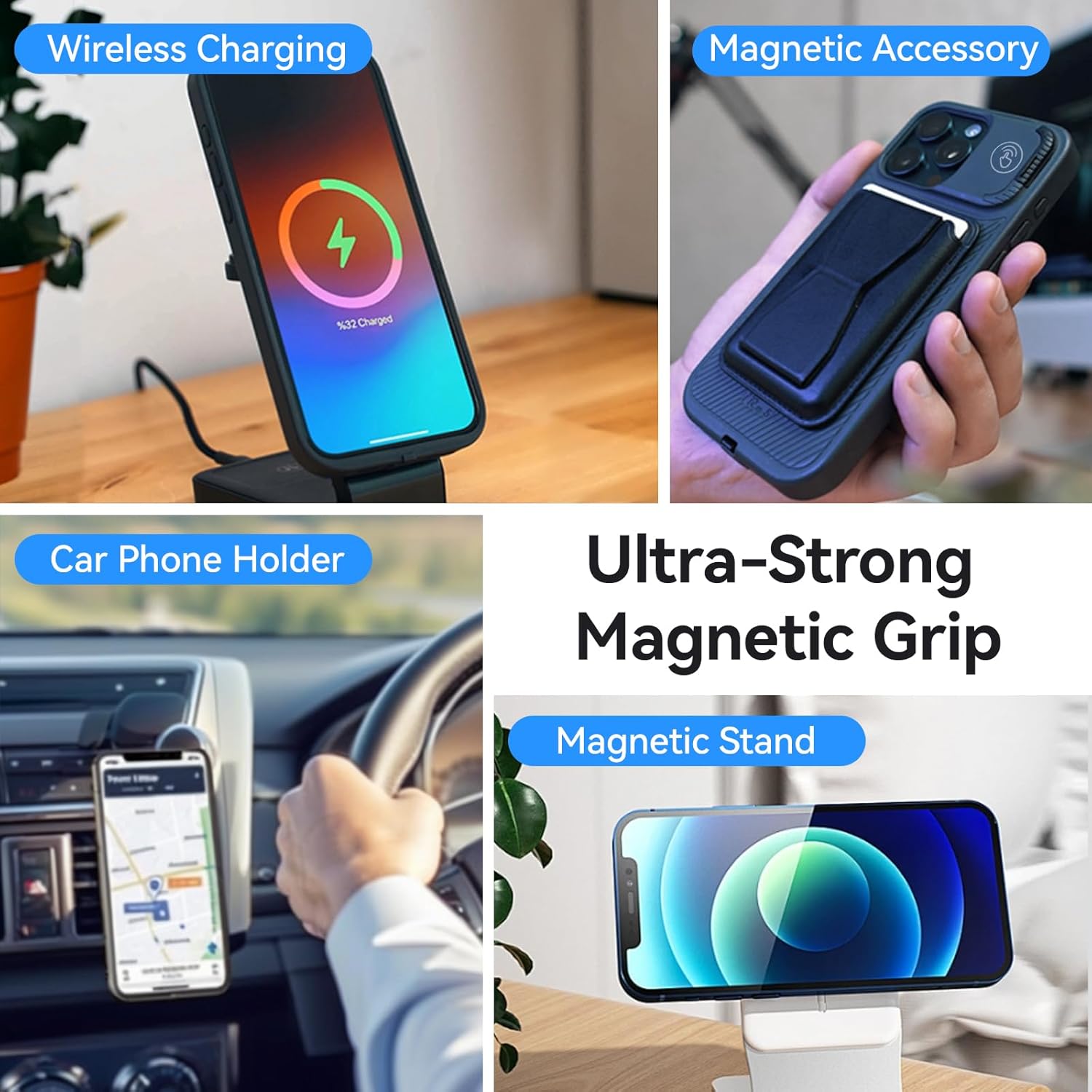 Airzy MagPro Invisible Memory Case (Up to 2TB) | MagSafe + Kickstand | Direct 4K Recording | iPhone 16 Pro/Max